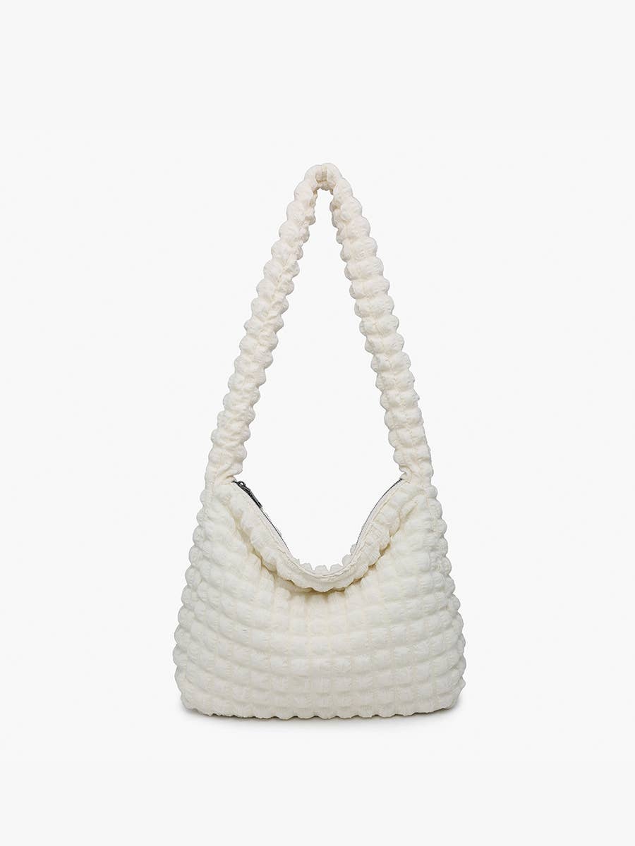 Rosemary Quilted Puffy Crossbody w/ Zip Closure