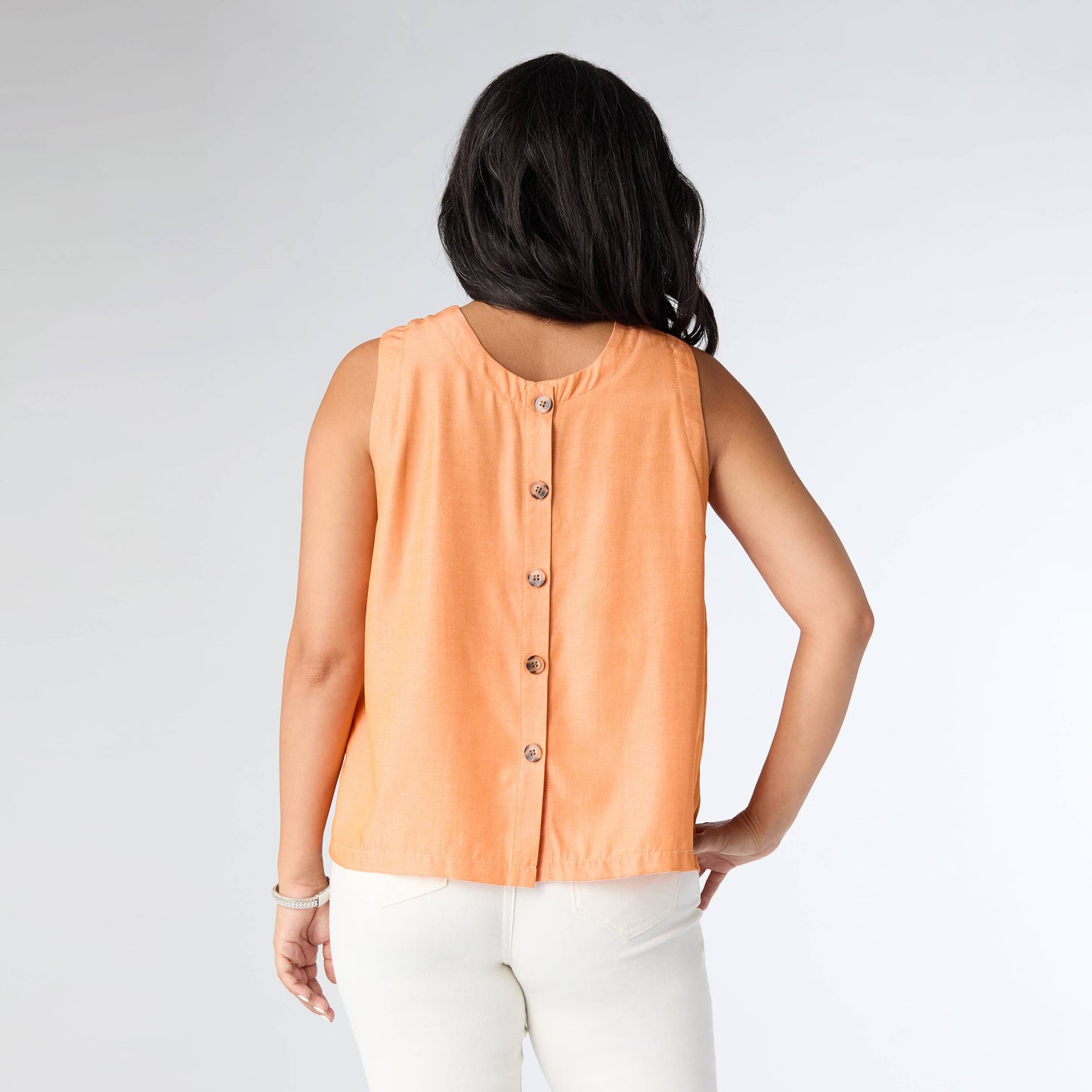 Sleeveless with Button-up Back