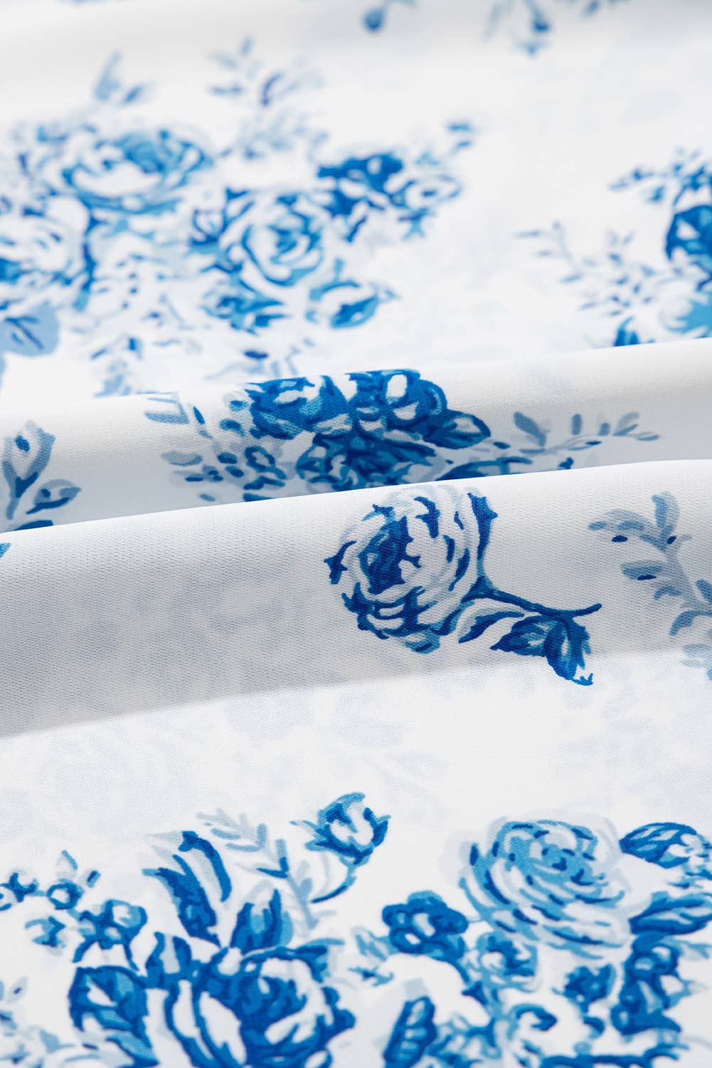 Blue Floral Print Sundress