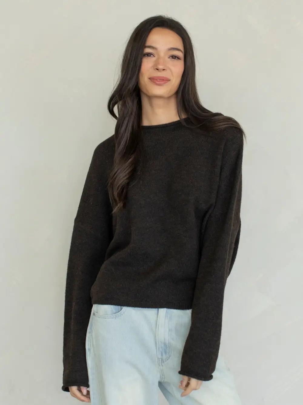 Piper Pullover Sweater - Chocolate