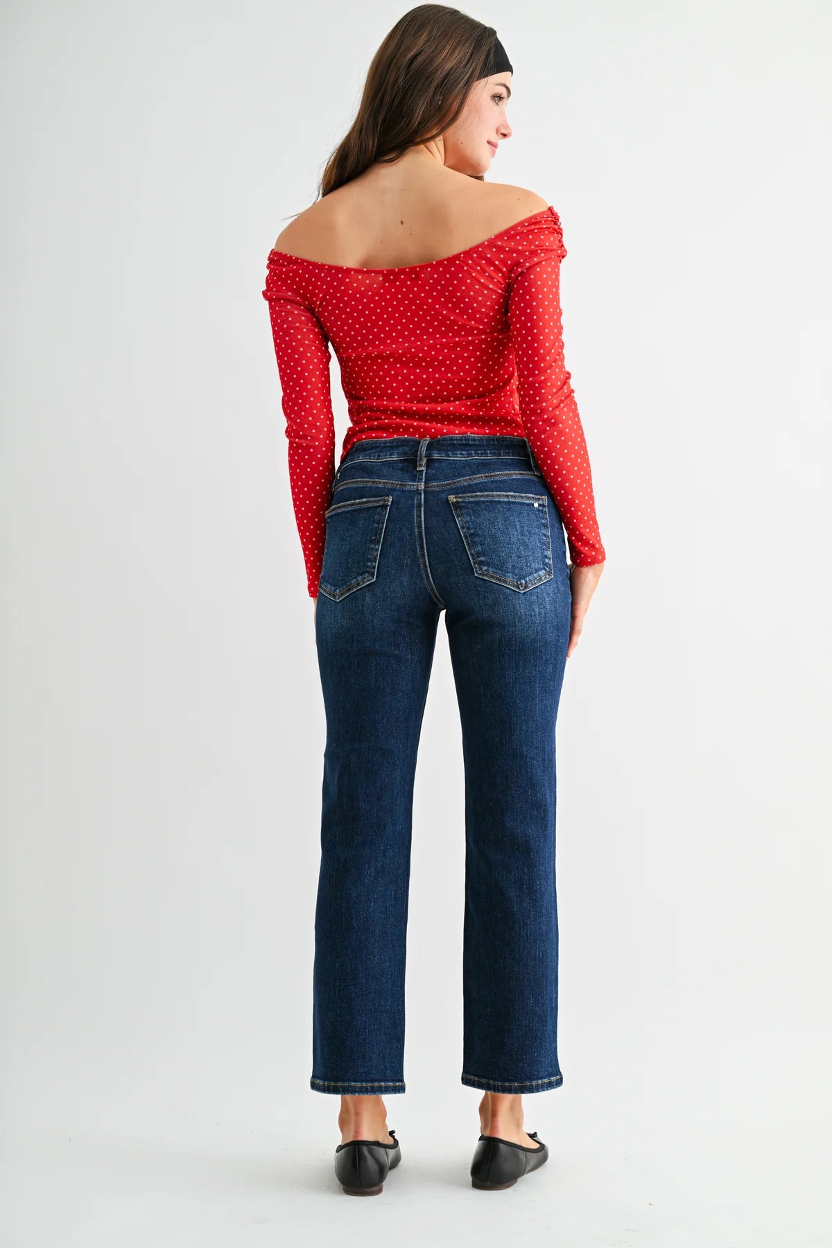 MICA Denim Mid-Rise Straight Ankle
