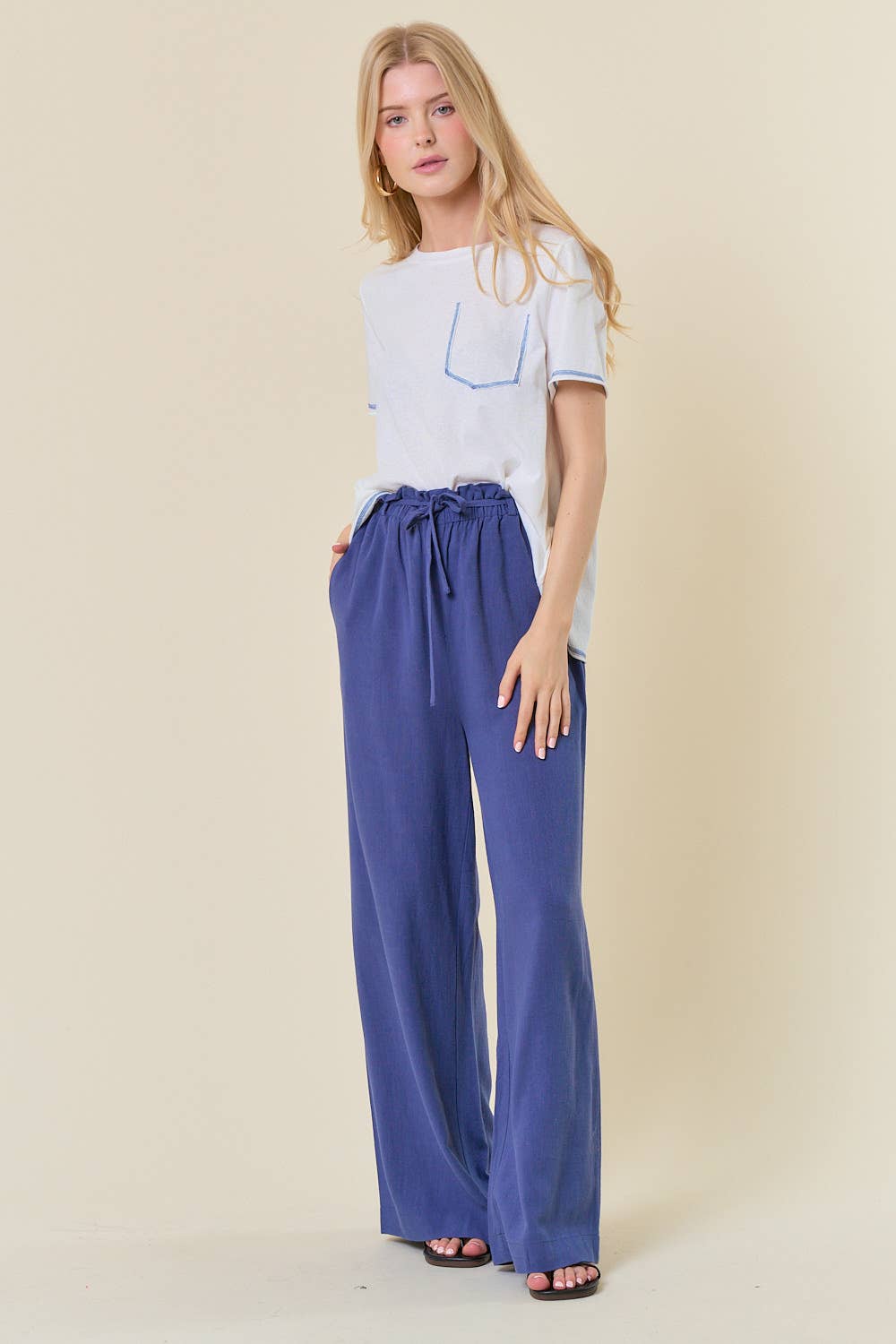 Linen Wide Leg Pants