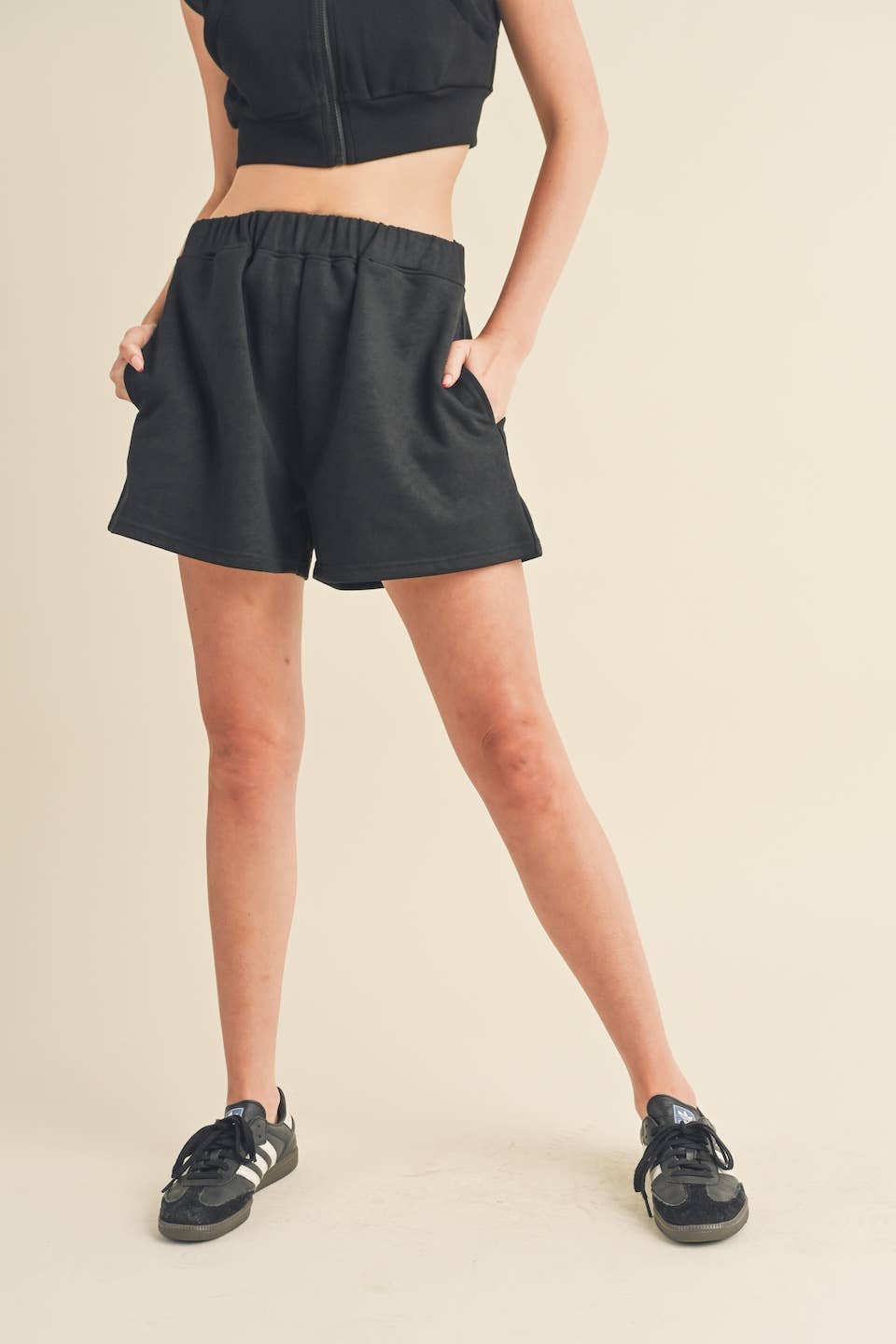 Brush-Soft High Waisted Sweat Shorts
