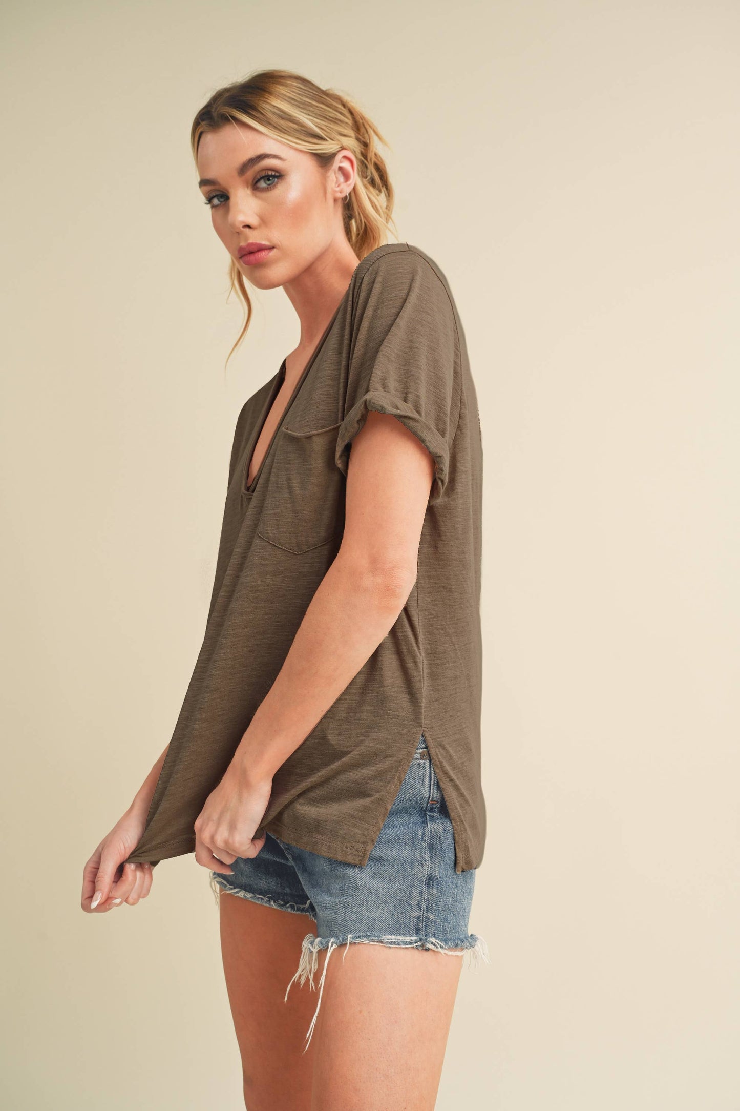 Zoie Ruffle Top