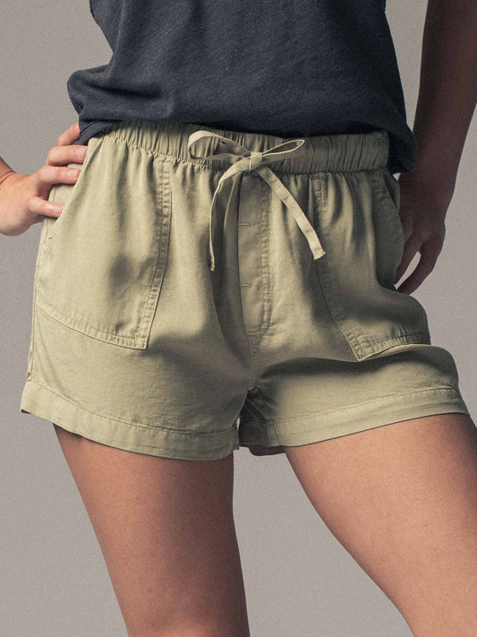Tencel Patch Pocket Summer Shorts