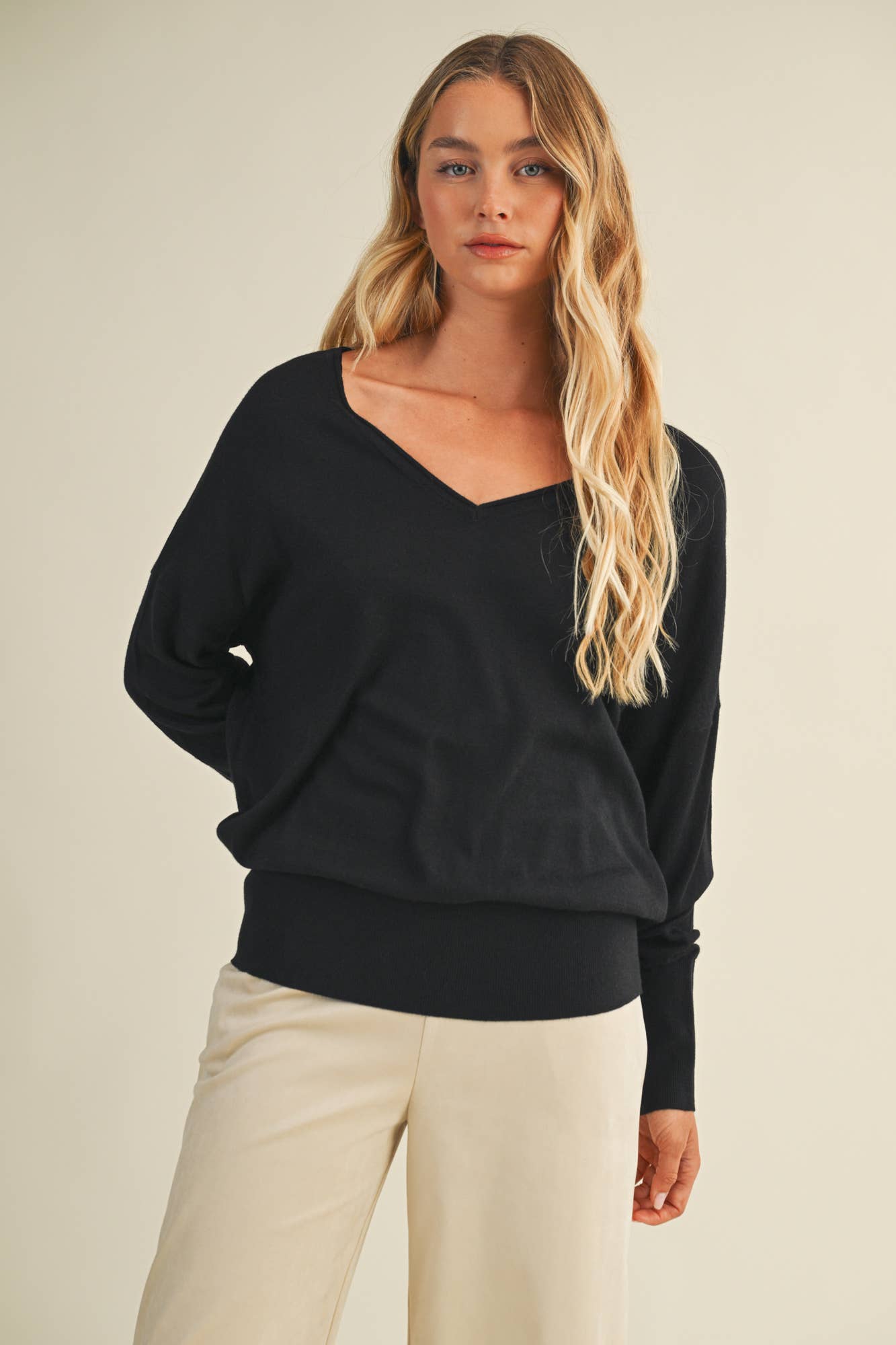 V-Neck Sweater Top
