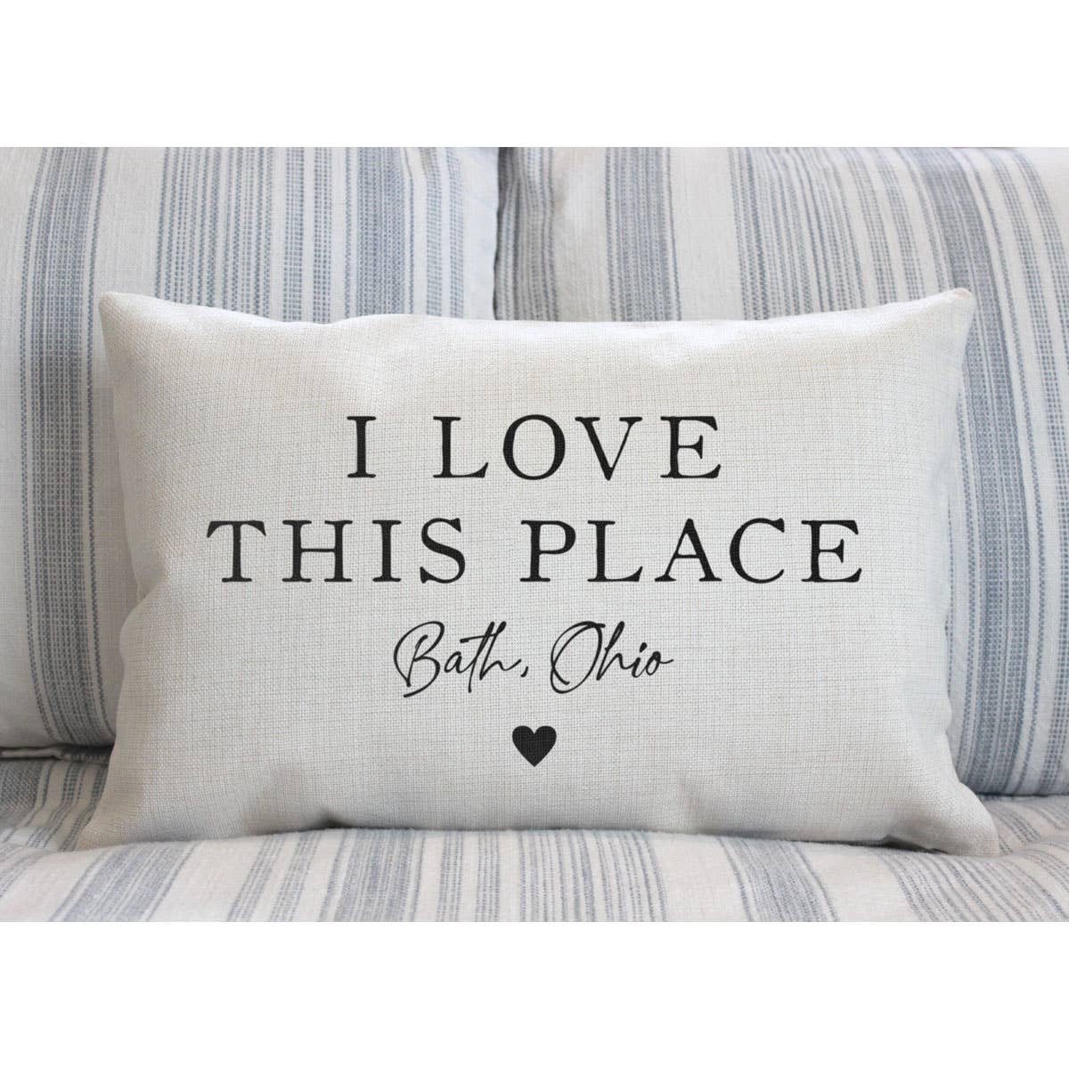 Findlay I Love This Place Local Pillow