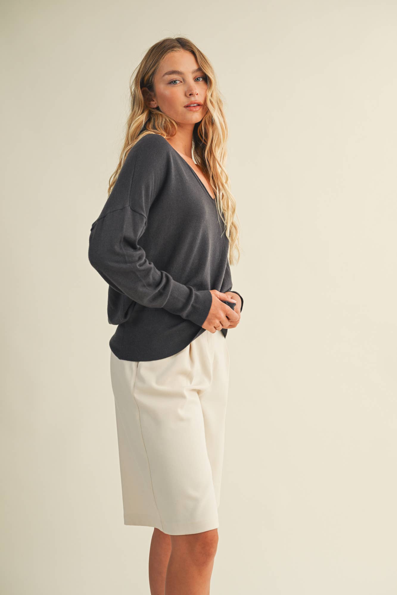 V-Neck Sweater Top