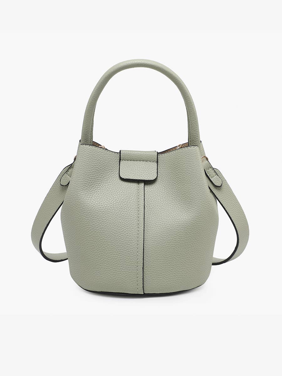 Farrah Bucket Bag w/ Top Handle & Inner Bag
