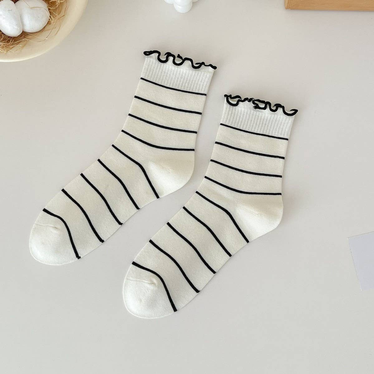 Cute Dots, Stripes, Bow Crew Socks