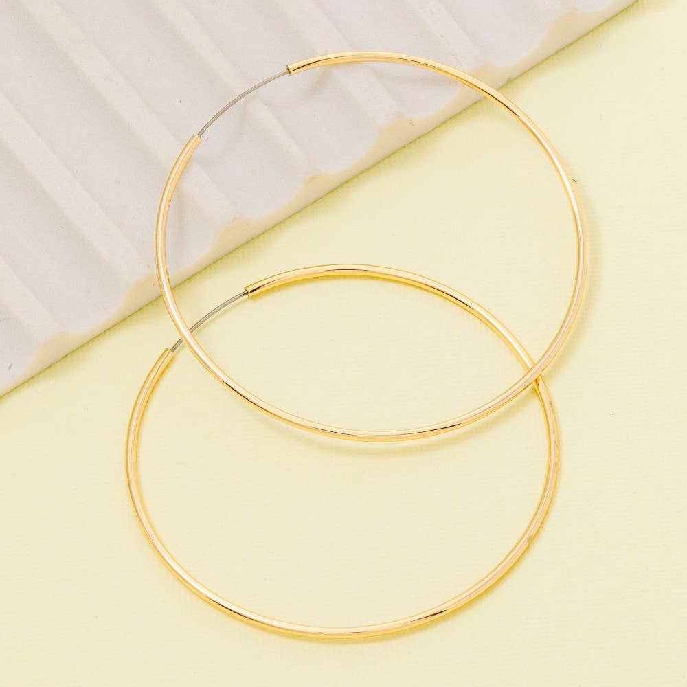 Thin Hoop Earrings