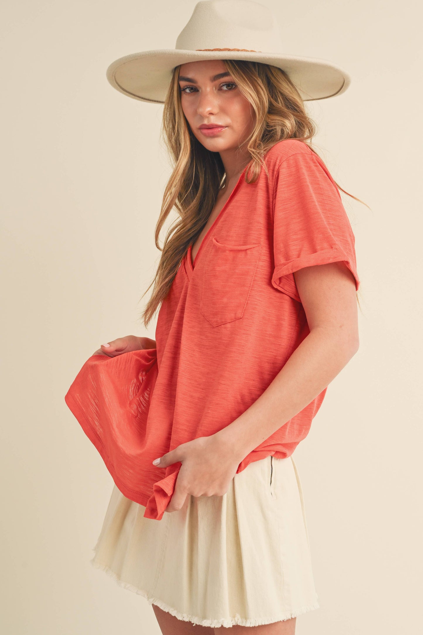Zoie Ruffle Top
