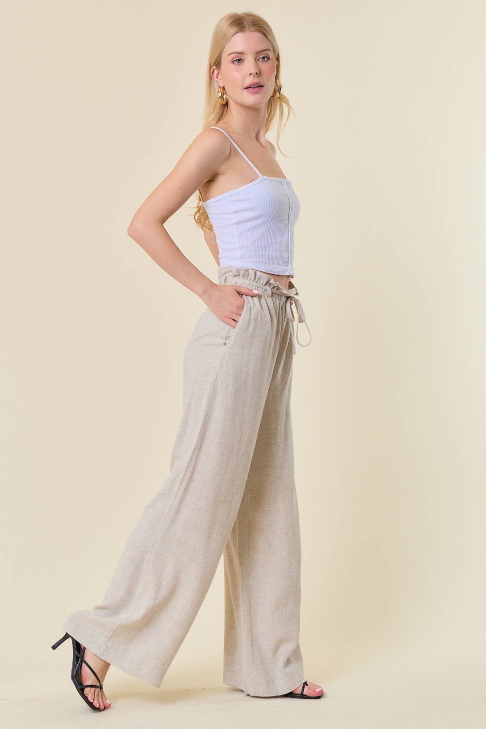 Linen Wide Leg Pants