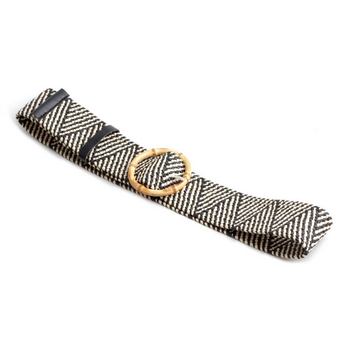 Round Buckle Fashion Stretch Belt