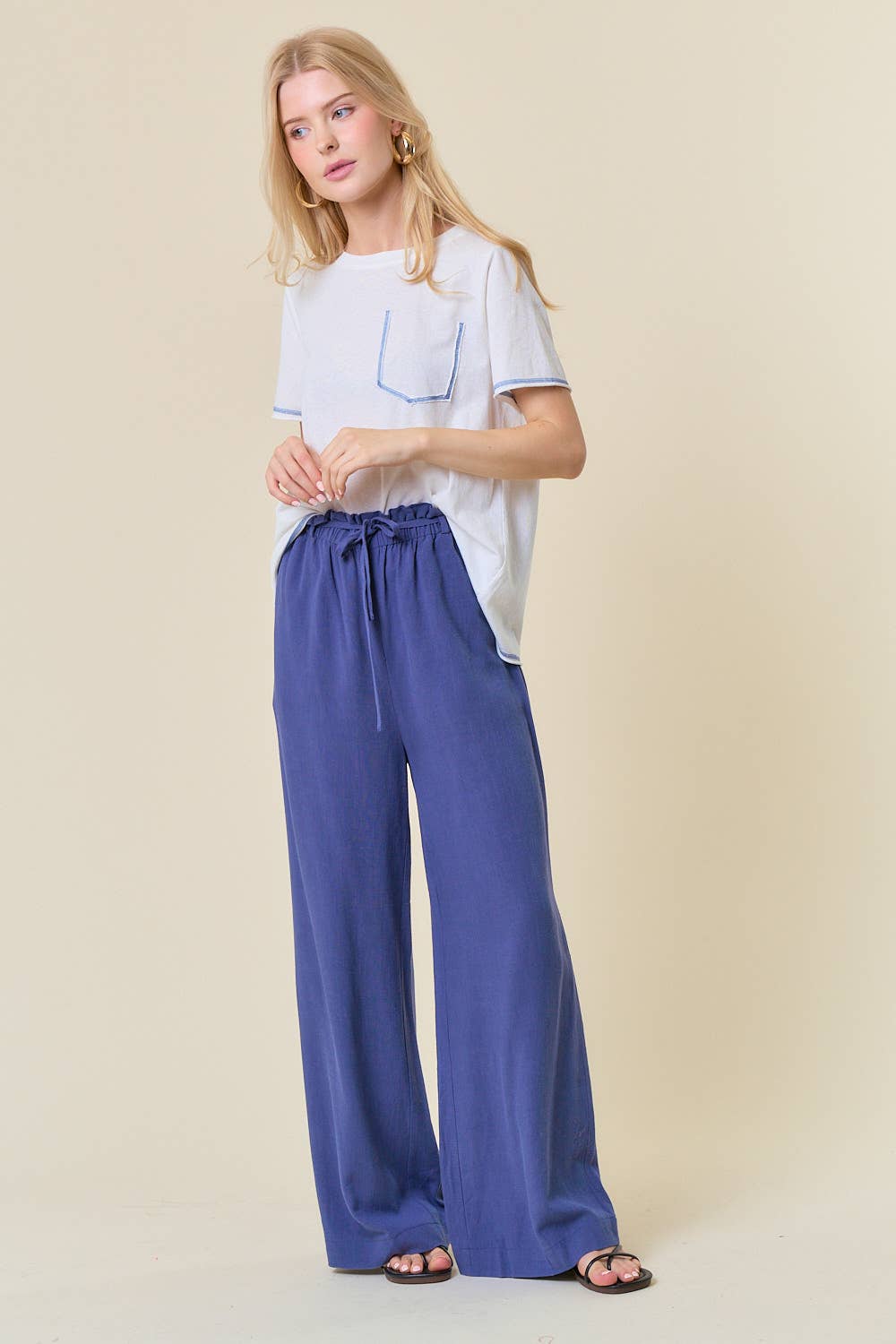 Linen Wide Leg Pants