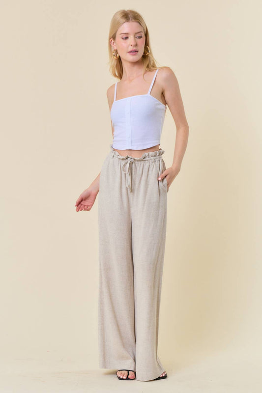 Linen Wide Leg Pants