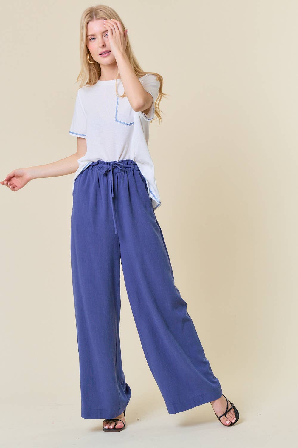 Linen Wide Leg Pants