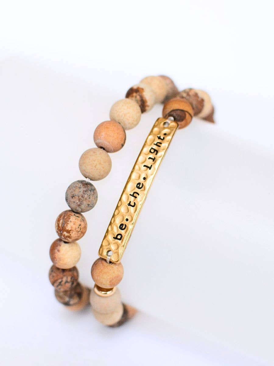 Be The Light Bracelet – Christian Stone Jewelry, faith gift
