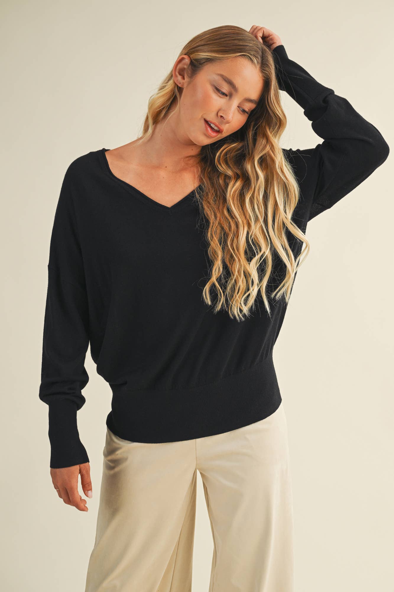 V-Neck Sweater Top