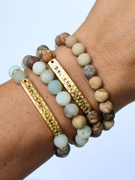 Be The Light Bracelet – Christian Stone Jewelry, faith gift