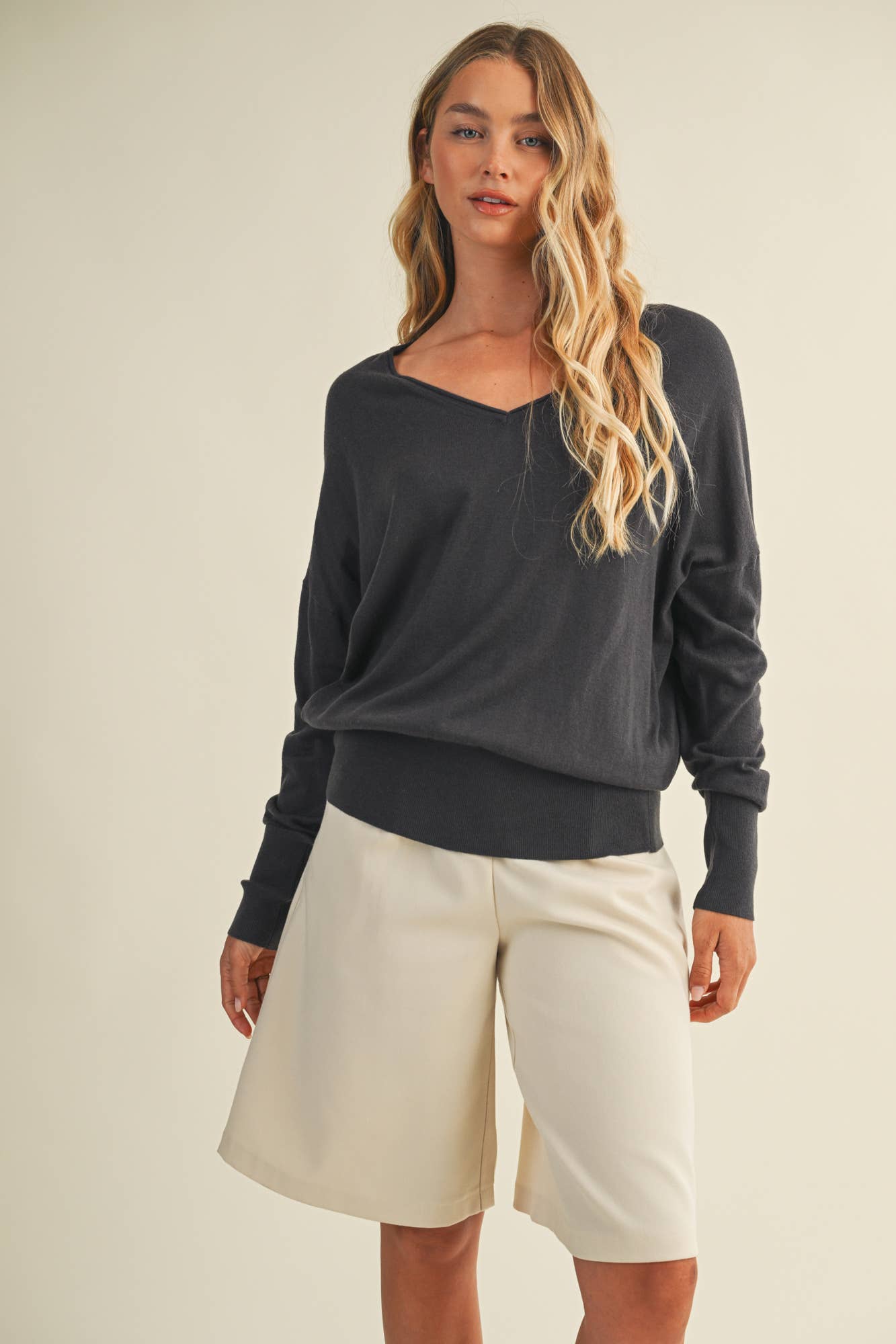V-Neck Sweater Top