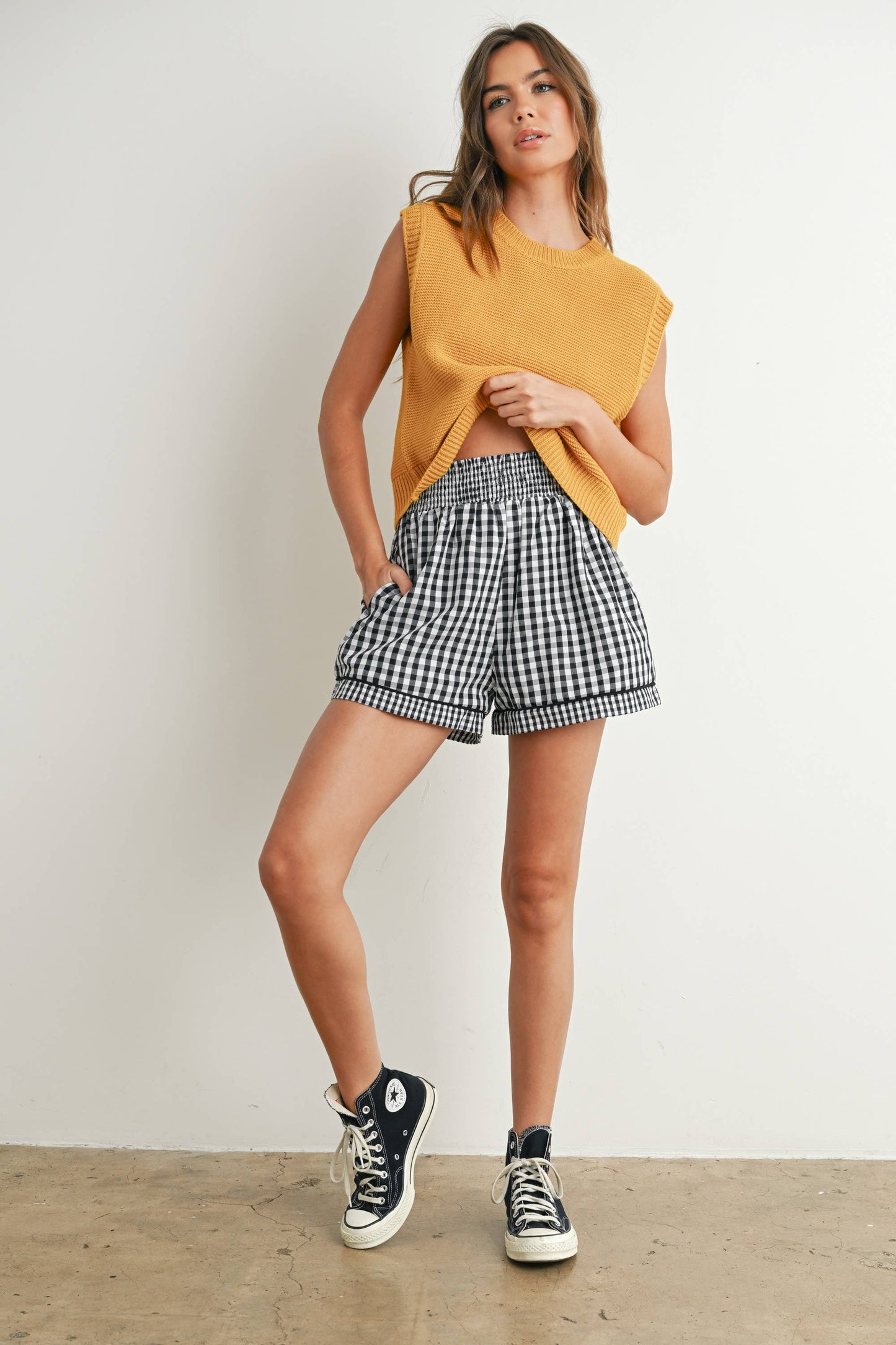 Sweater Top with Tie Back