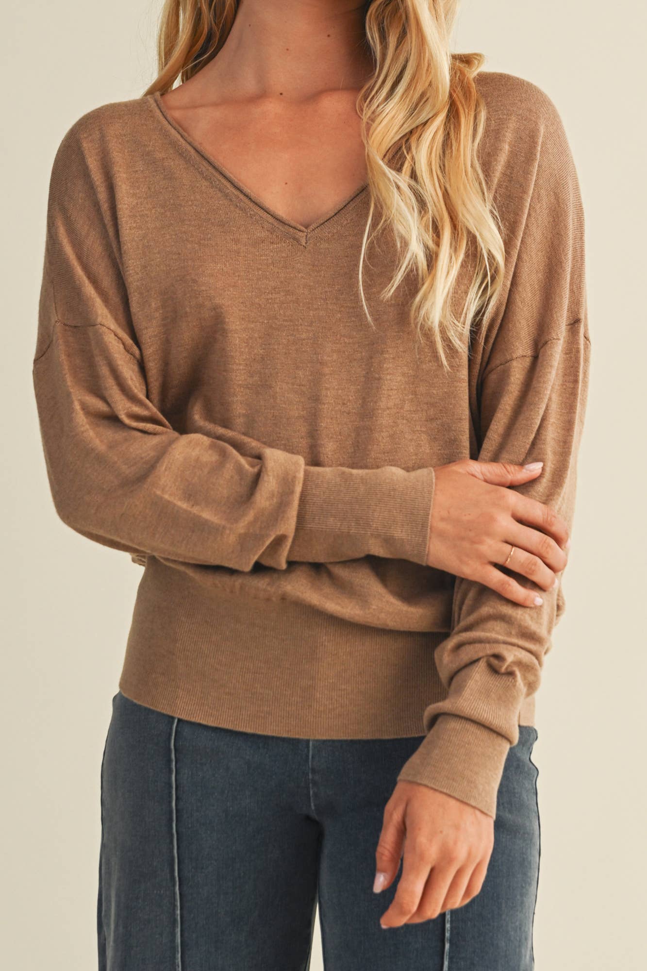 V-Neck Sweater Top