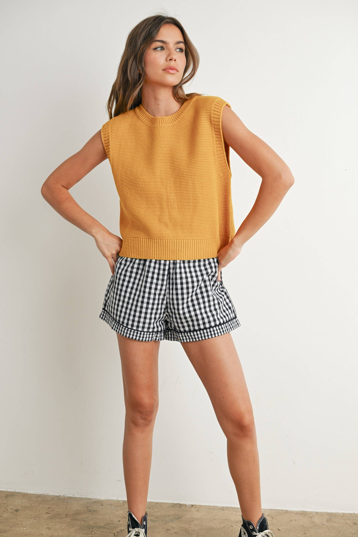 Sweater Top with Tie Back