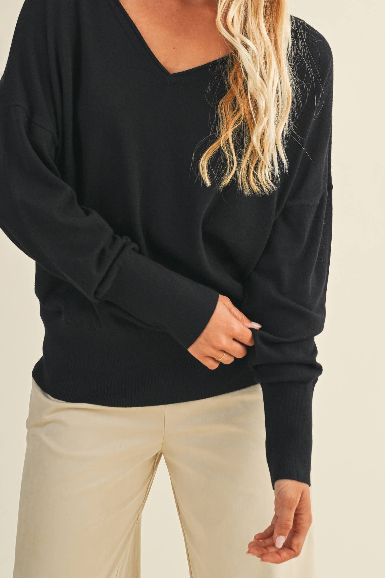 V-Neck Sweater Top