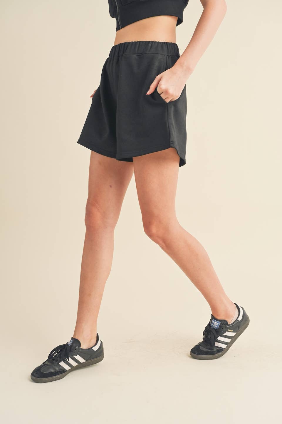 Brush-Soft High Waisted Sweat Shorts