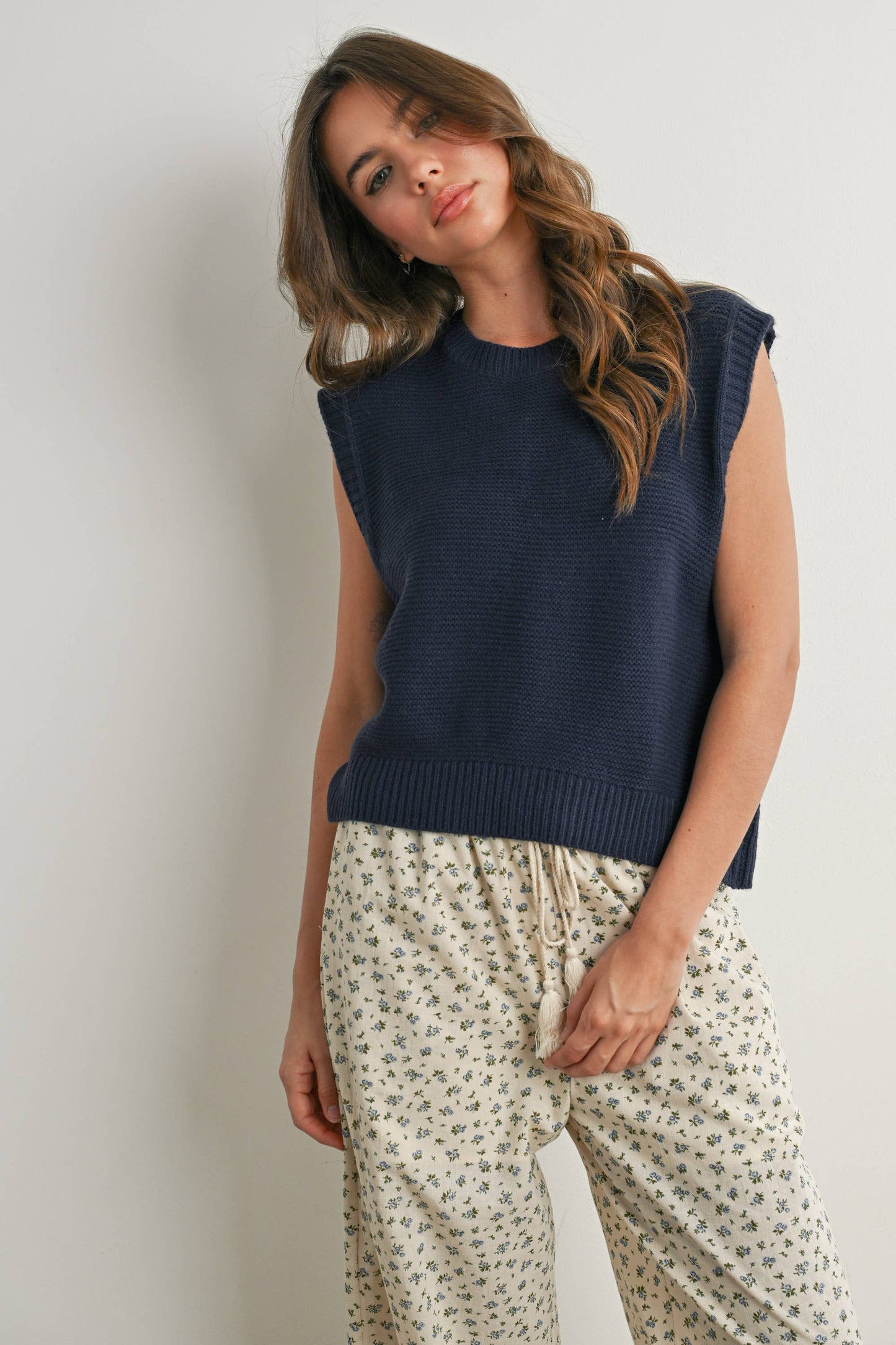 Sweater Top with Tie Back