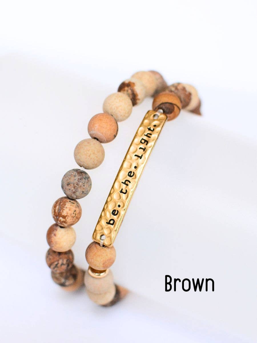 Be The Light Bracelet – Christian Stone Jewelry, faith gift