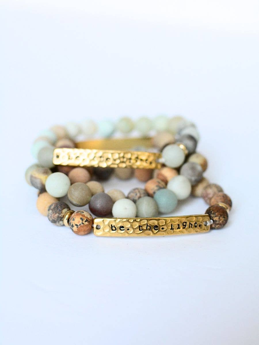 Be The Light Bracelet – Christian Stone Jewelry, faith gift