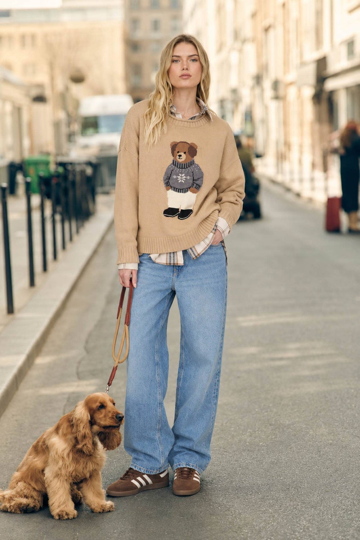 Teddy Bear Crew Neck Sweater
