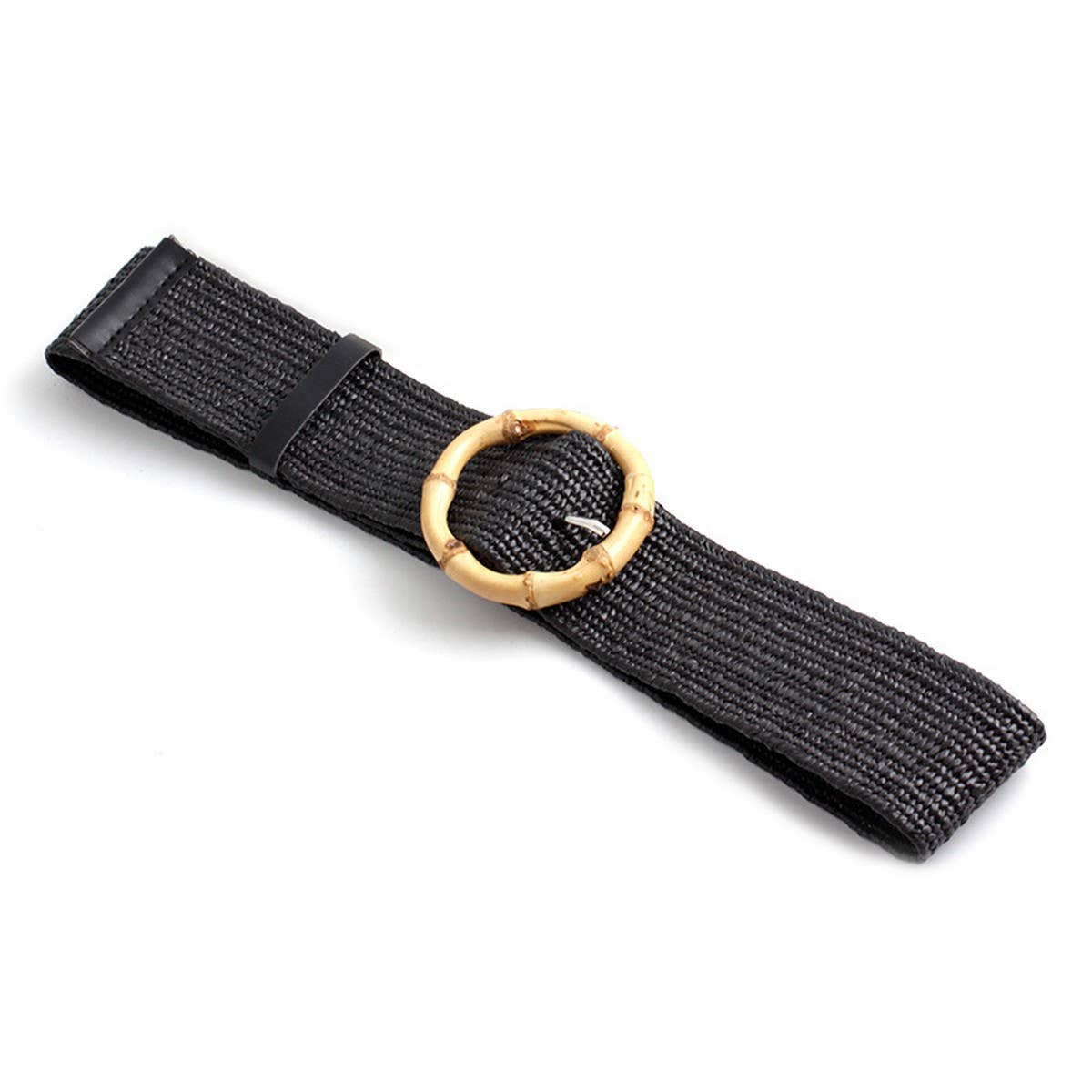 Round Buckle Fashion Stretch Belt
