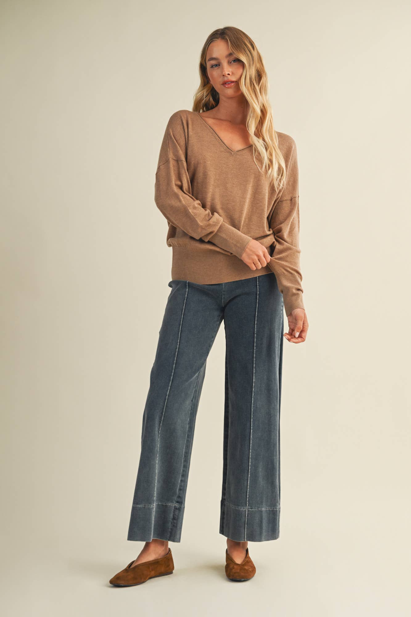 V-Neck Sweater Top