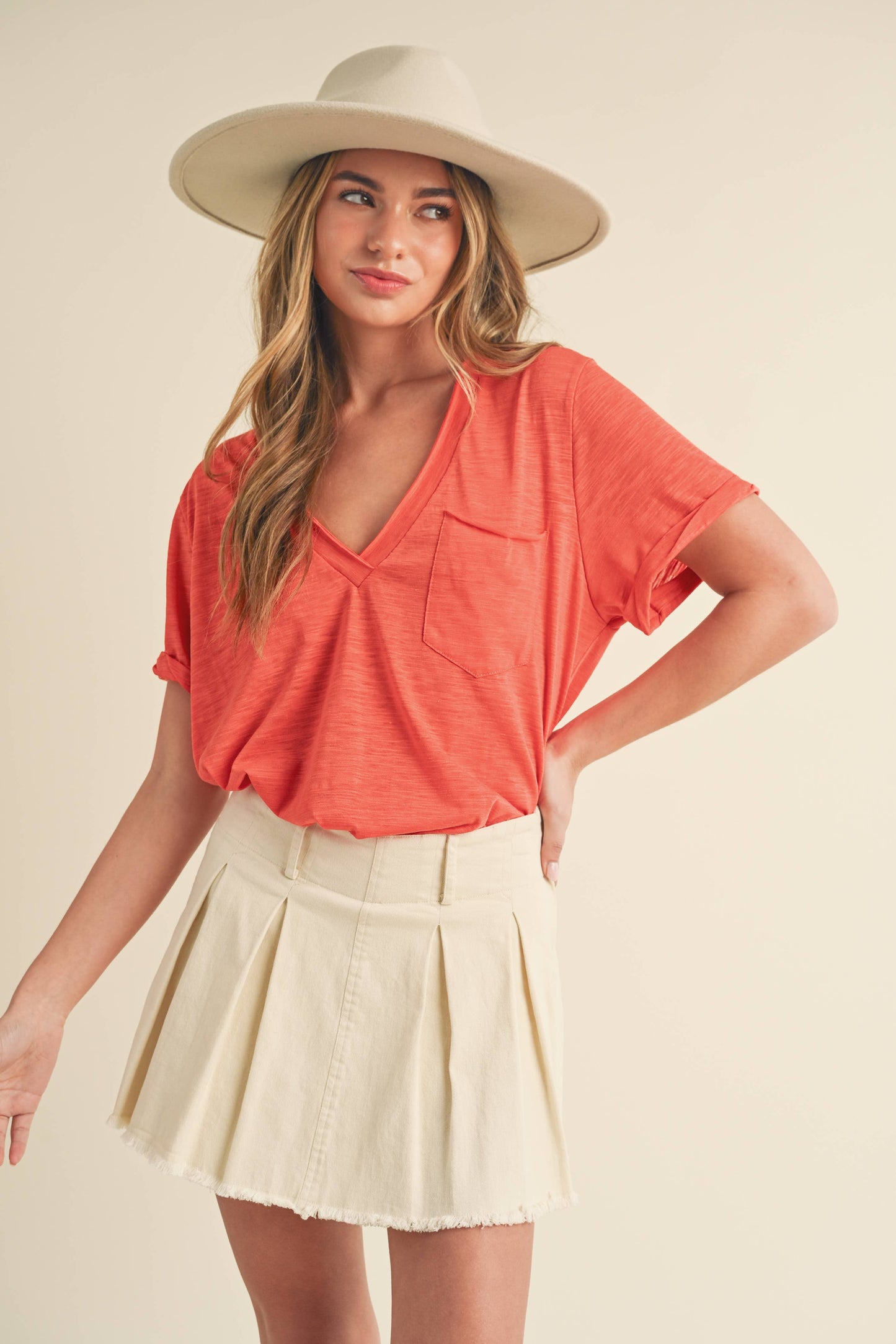 Zoie Ruffle Top