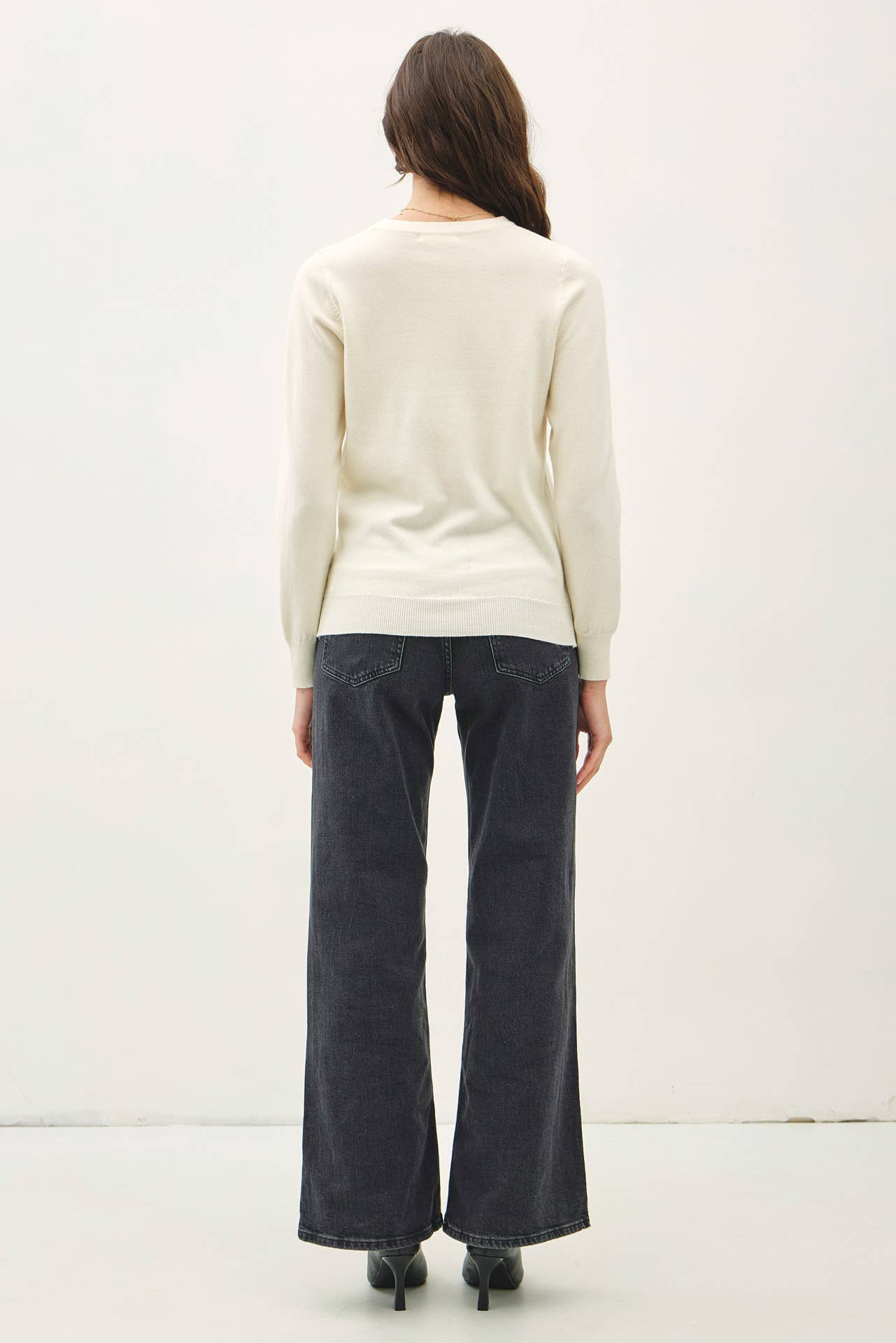 Crew Neck Soft Knit Sweater