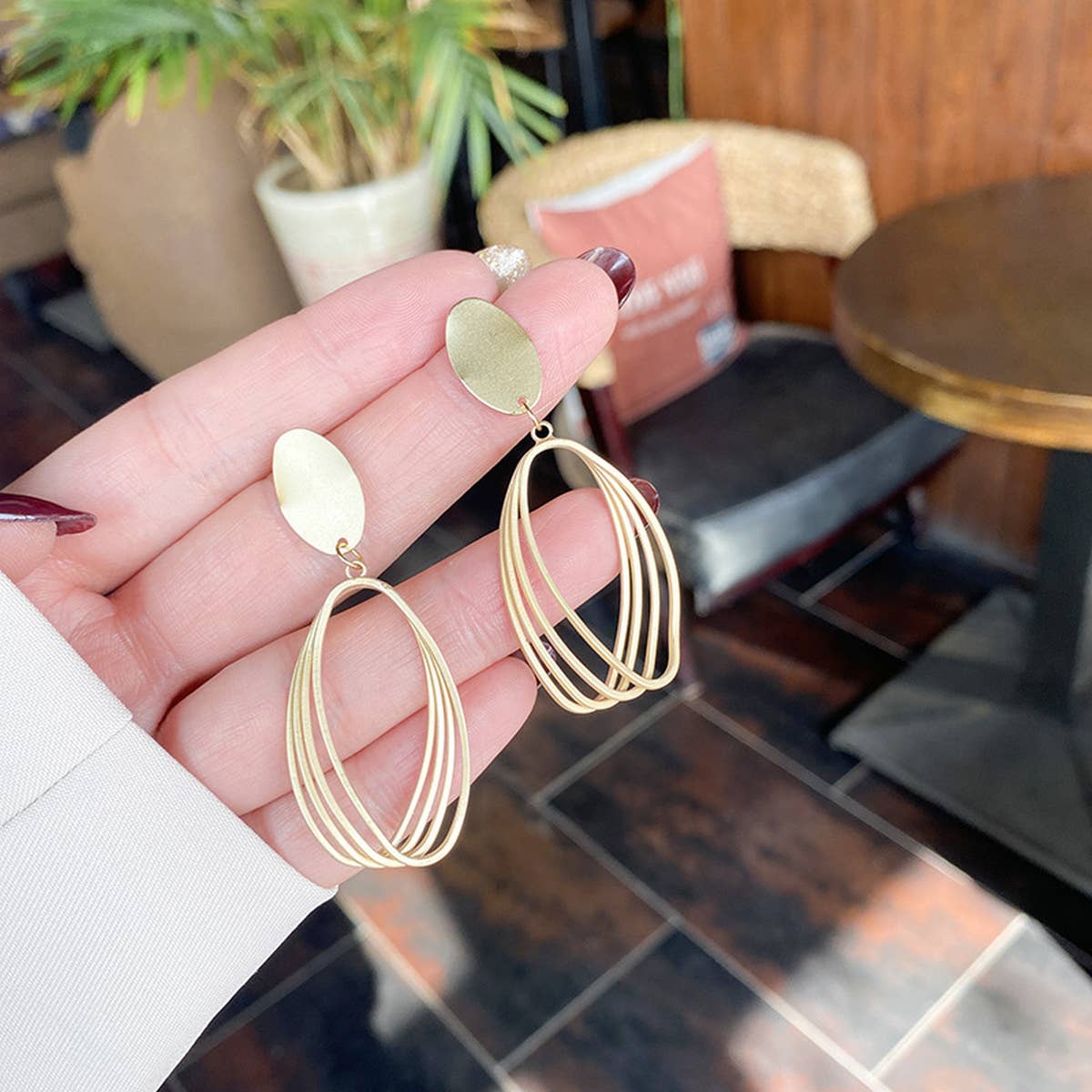 Matte Gold Earrings