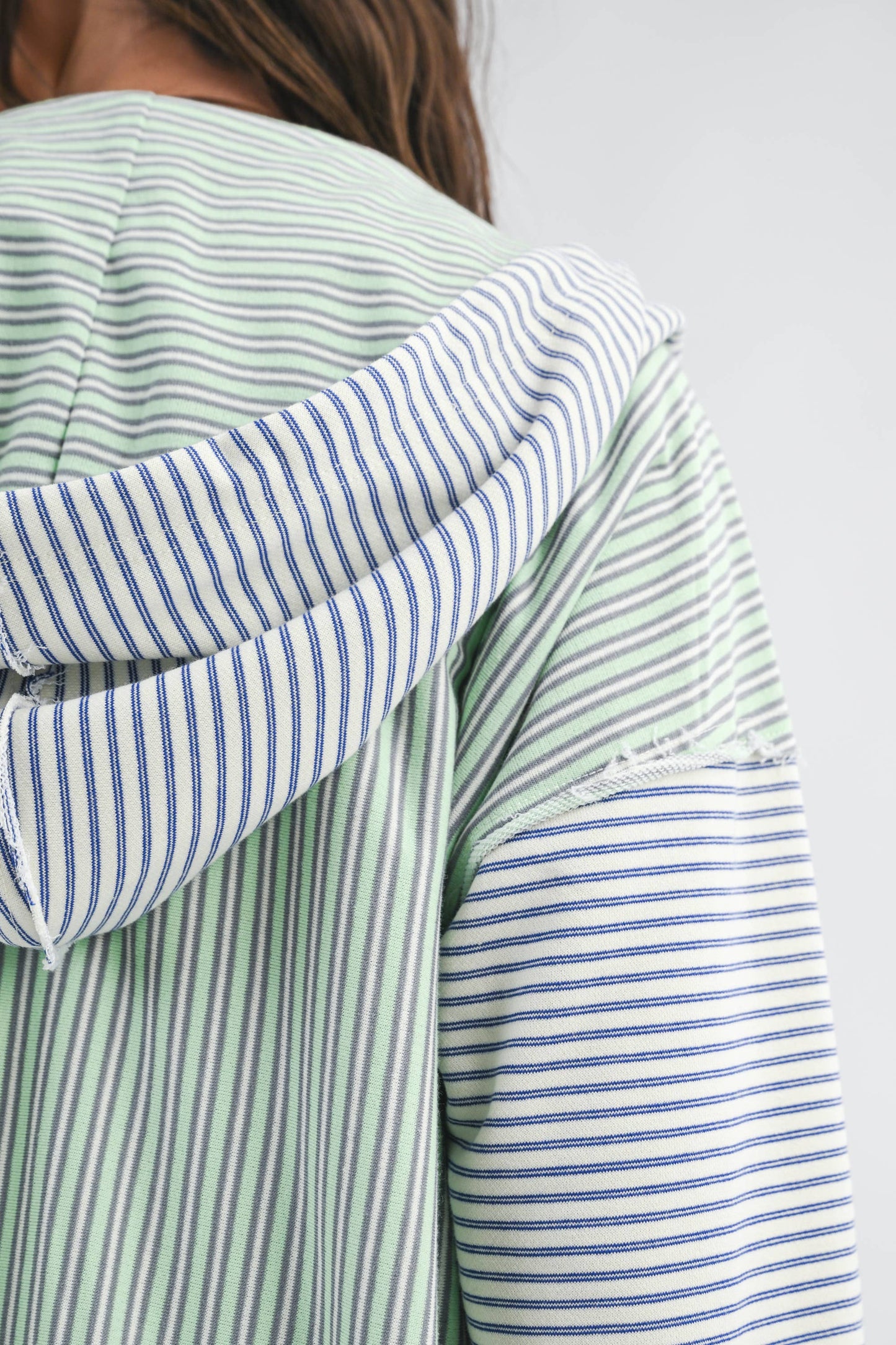 Striped Zip Hoodie