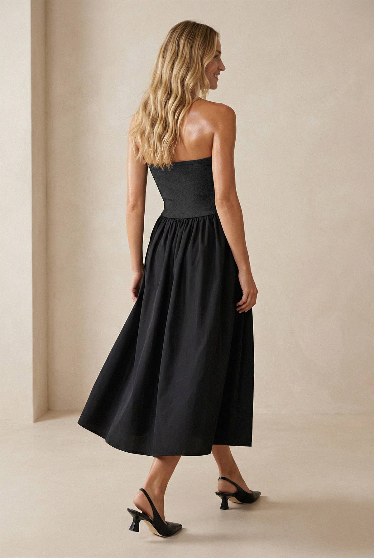 Black Tube Top Maxi Dress