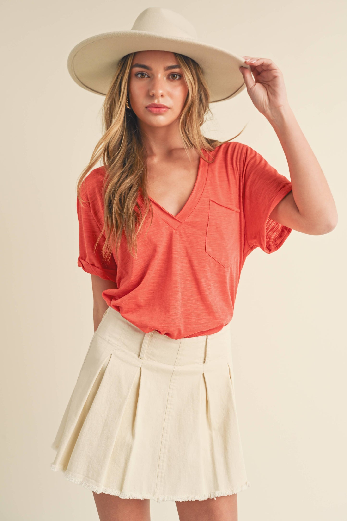 Zoie Ruffle Top