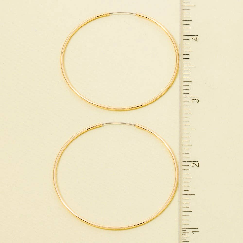 Thin Hoop Earrings