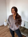 BIRDIE Quarter Zip Pullover in Taupe