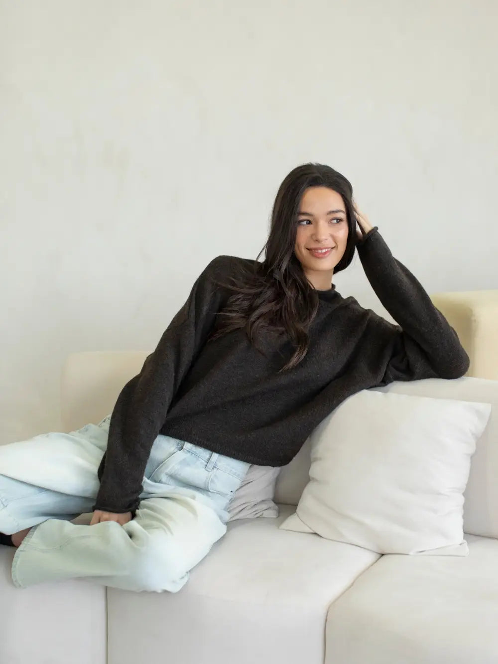 Piper Pullover Sweater - Chocolate