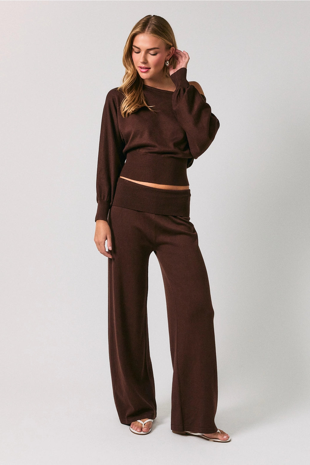 Lelis Dolman Sweater Chocolate