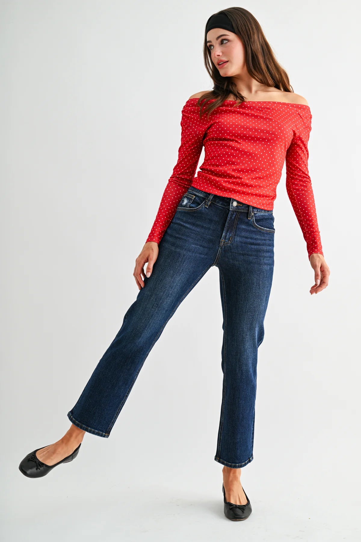 MICA Denim Mid-Rise Straight Ankle