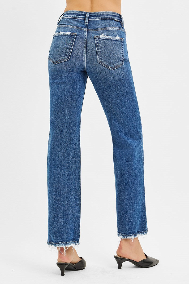 Risen Jeans Ankle Straight Dark