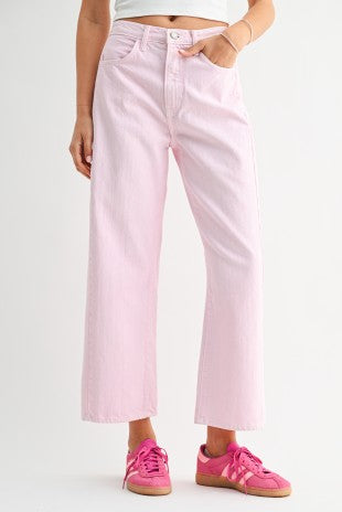 Barrel Jean Twist Pink