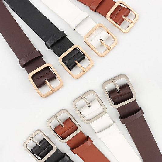 Square Buckle Fashion Belt